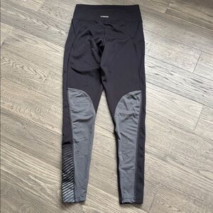 Adidas | Black and Grey Primegreen AeroReady Running Leggings Size Small